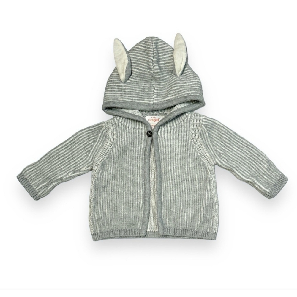 CAT & JACK Hooded Cardigan with Bunny Ears